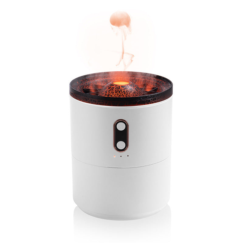 Vulkanflammen Aroma-Diffusor – USB Luftbefeuchter mit LED-Nachtlicht & Duftfunktion
