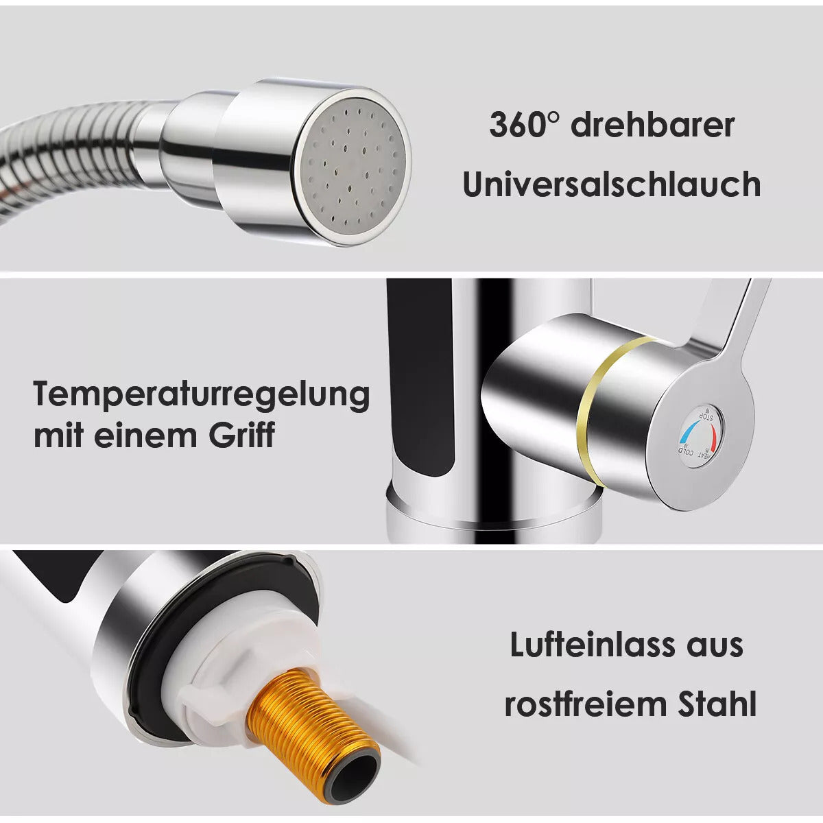 Sofort-Heißwasserhahn – Elektrischer Wasserhahn mit LED & Temperaturanzeige“